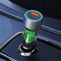 R4T 30W USB-A USB-C car charger - gray - Carlat
