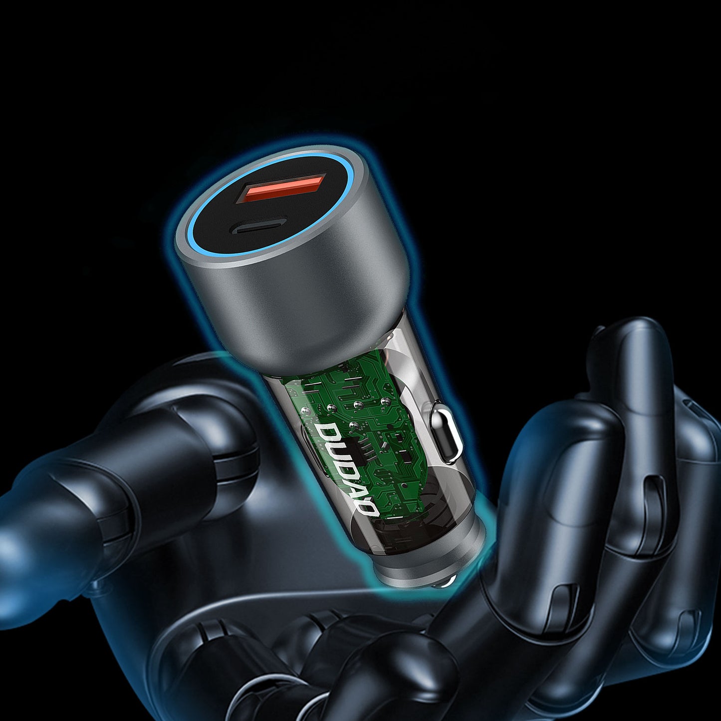 R4T 30W USB-A USB-C car charger - gray - Carlat