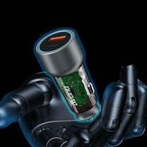 R4T 30W USB-A USB-C car charger - gray - Carlat