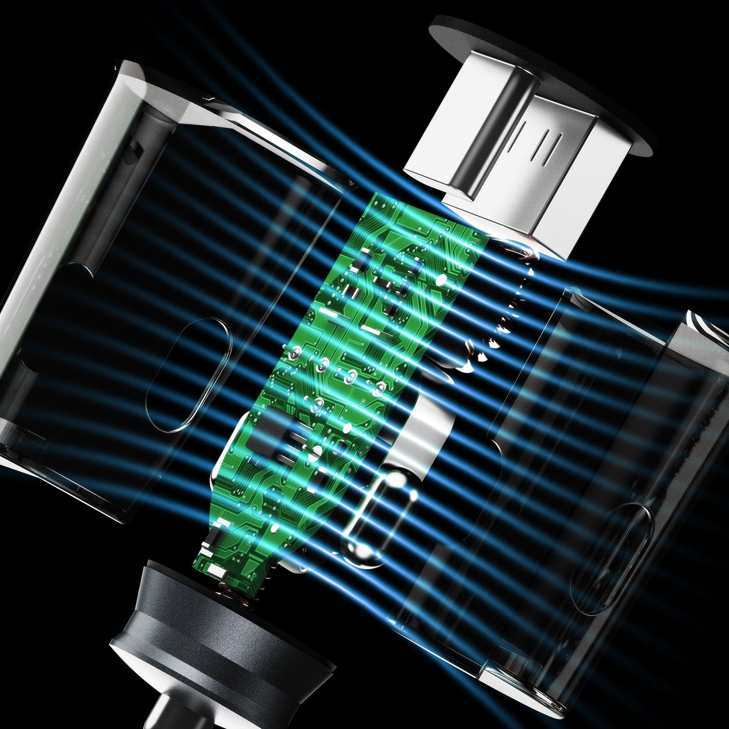 R4T 30W USB-A USB-C car charger - gray - Carlat