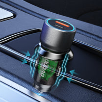 R4T 30W USB-A USB-C car charger - gray - Carlat