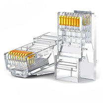 RJ45 8P8C Cat 6 plugin transparent 10pcs - Carlat
