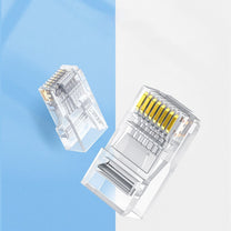 RJ45 8P8C Cat 6 plugin transparent 10pcs - Carlat