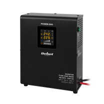 Rebel POWER-500 Wall-Mounted Emergency Power Supply - Inverter with Pure Sine Wave Output and Charging Function 12V 230V 500VA/300W - Carlat