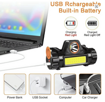 Rechargeable COB LED Headlamp 300LM – Magnetic Base, IPX4 - Carlat