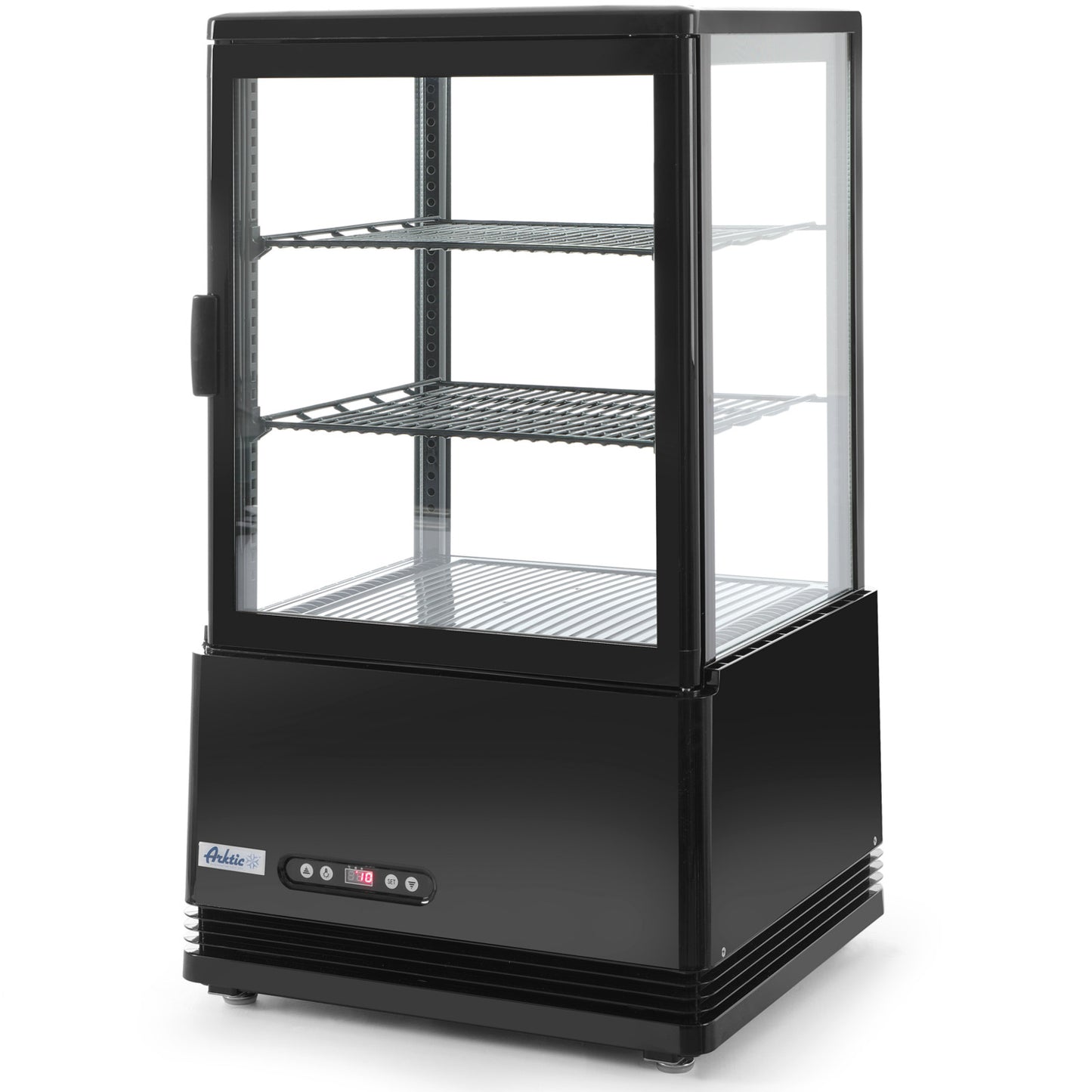 Refrigeration site glazed adjustable 58L 2 shelves black ARCTIC Hendi 233627 - Carlat