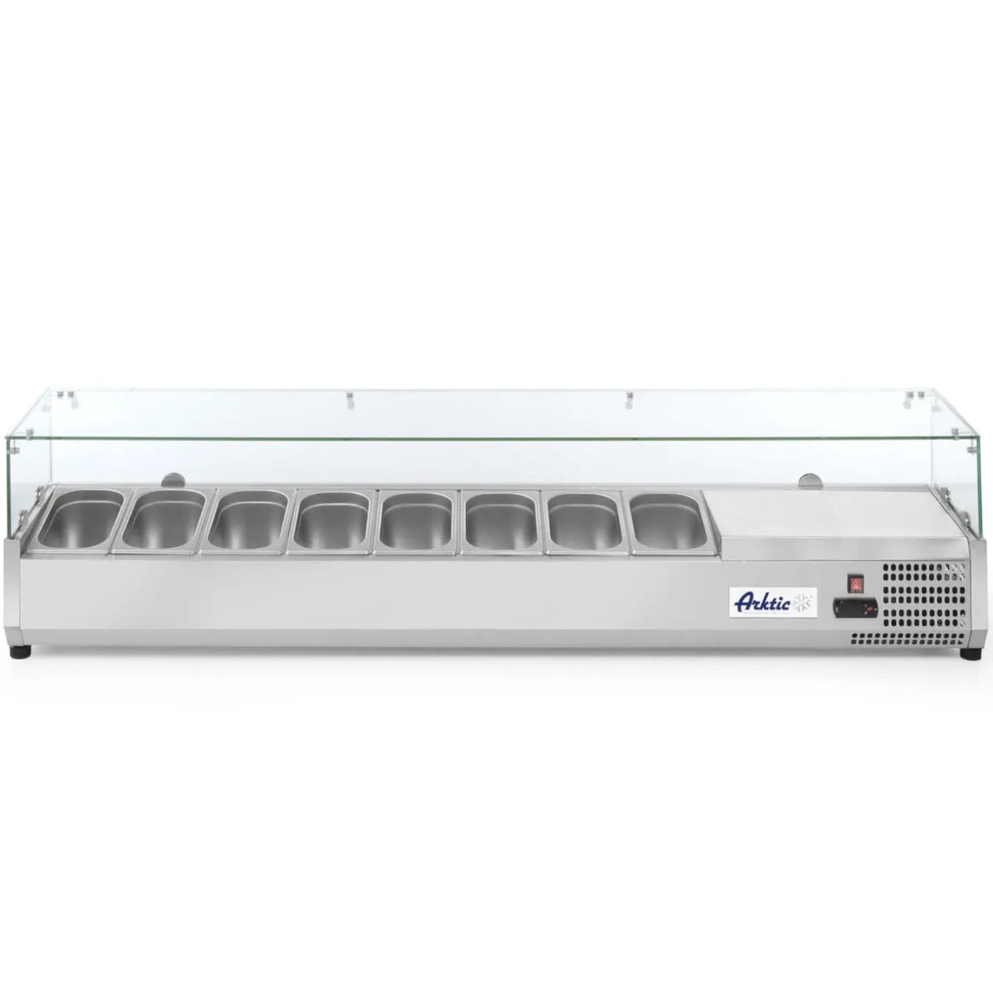 Refrigeration supply glazed with site 8 x GN 1/4 - Hendi 232927 - Carlat