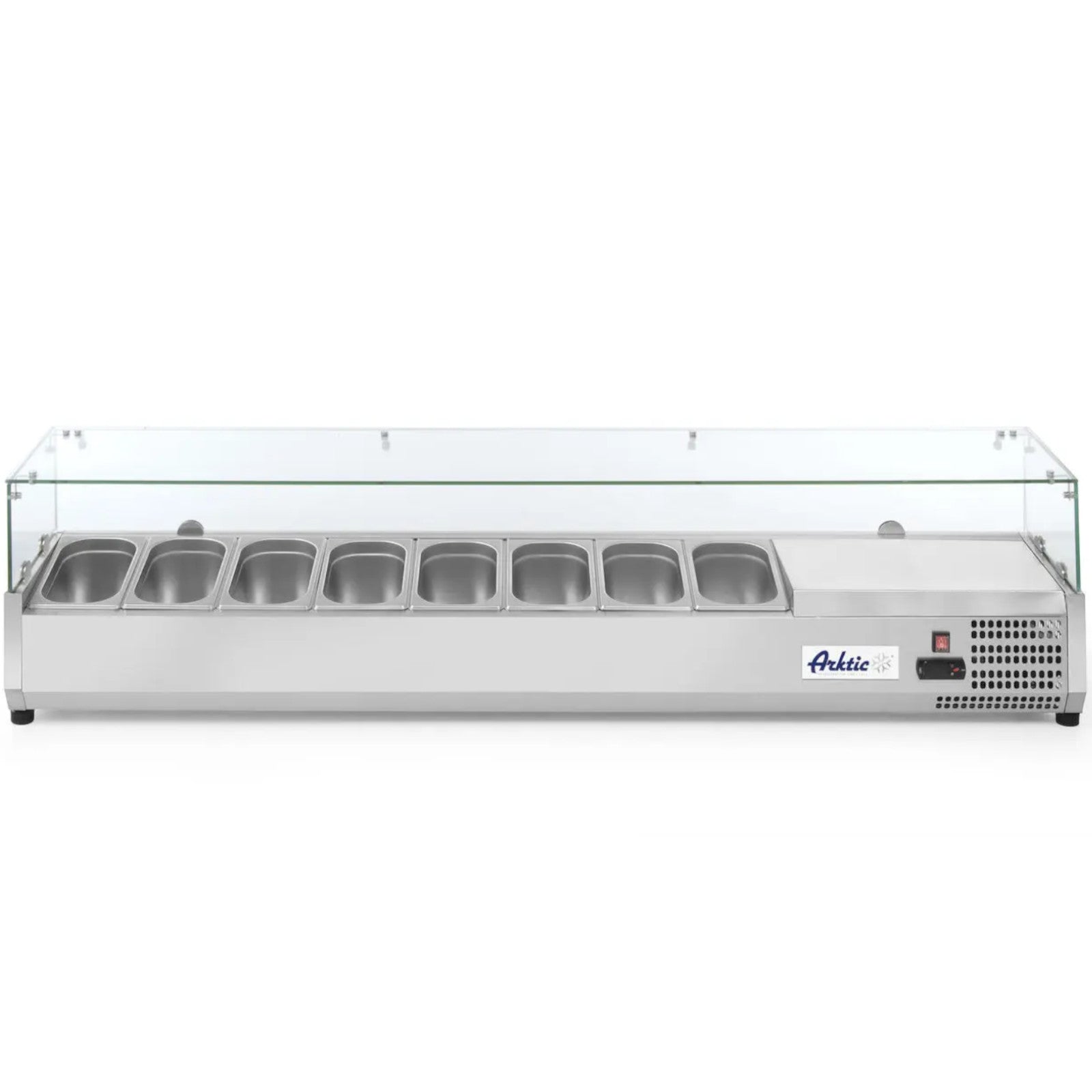 Refrigeration supply glazed with site 8 x GN 1/4 - Hendi 232927 - Carlat