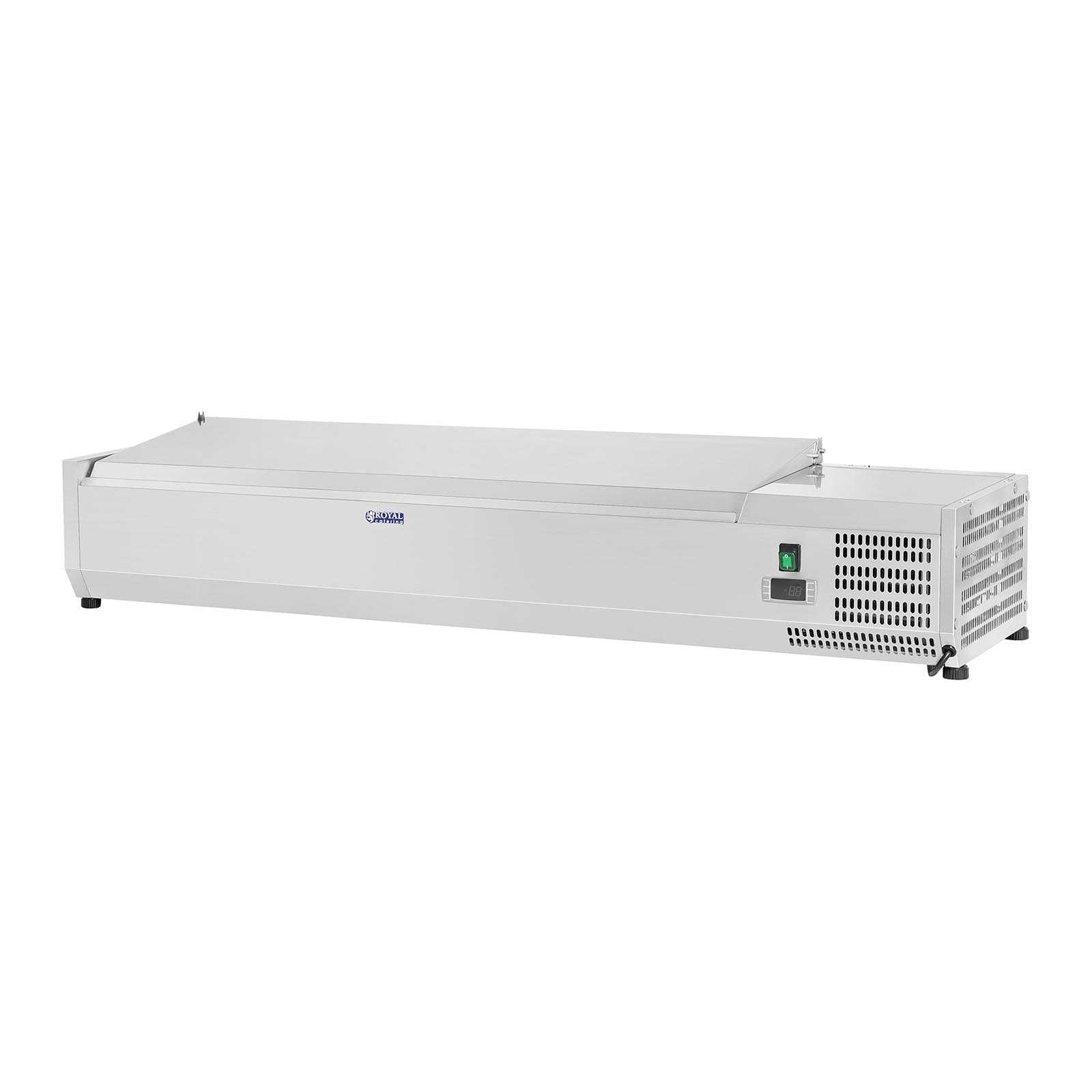 Refrigeration top with steel cover 6x GN1/4 140cm - Carlat