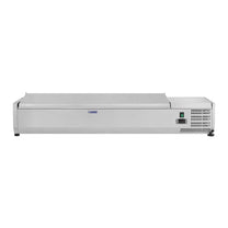 Refrigeration top with steel cover 6x GN1/4 140cm - Carlat