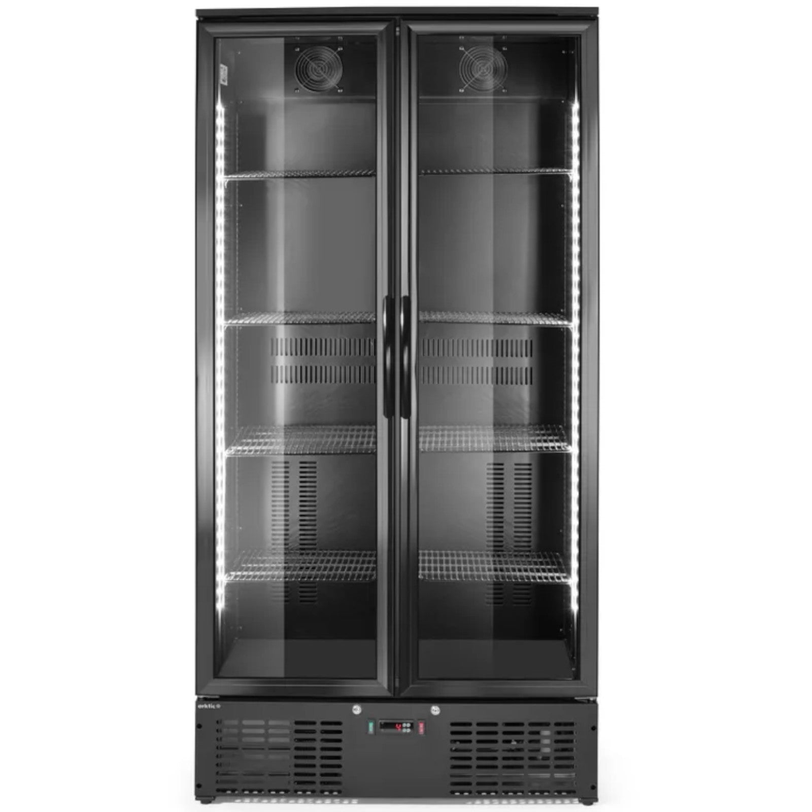 Refrigerator Accessories – 2-door bar fridge, 8 shelves, LED, 384 - Carlat