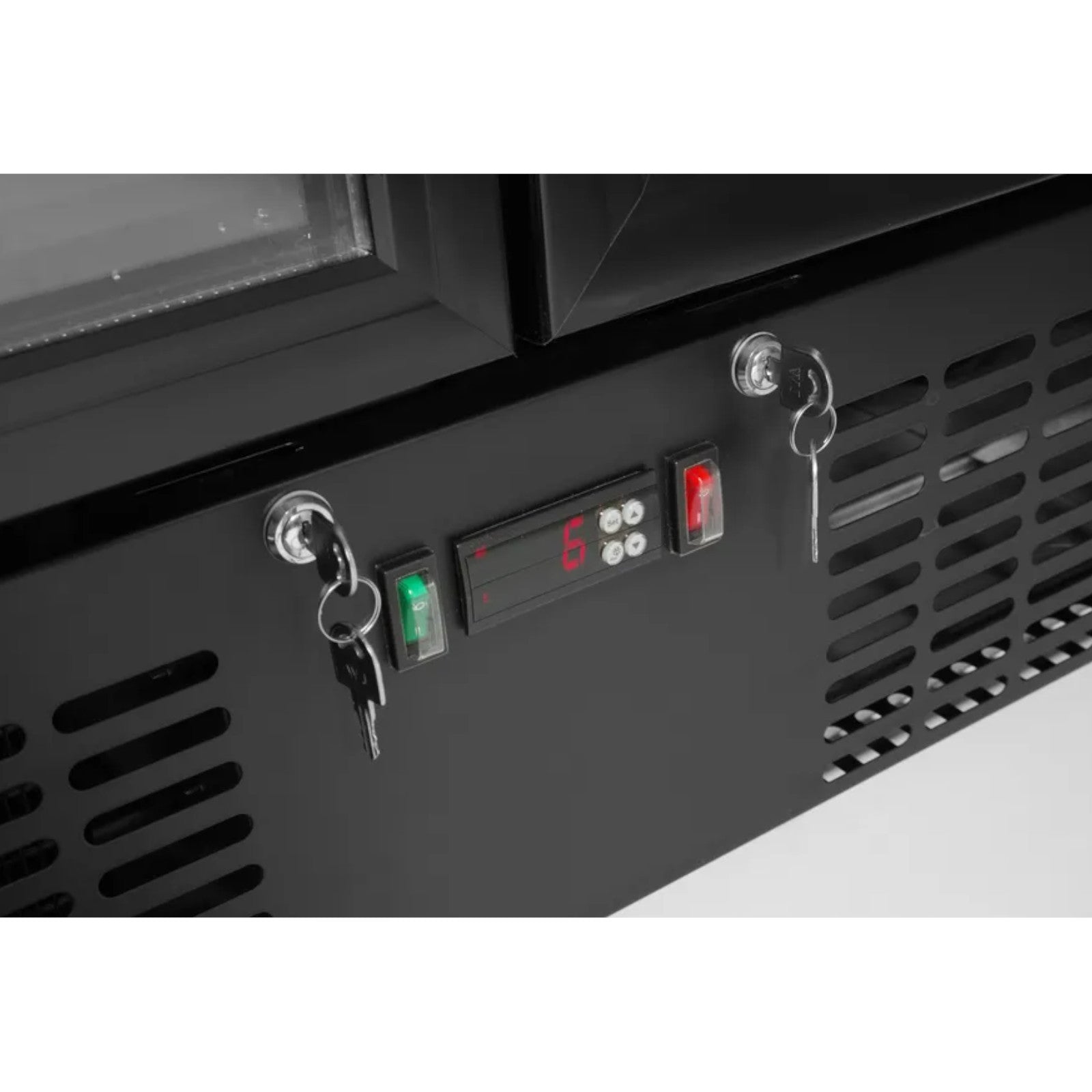 Refrigerator Accessories – 2-door bar fridge, 8 shelves, LED, 384 - Carlat