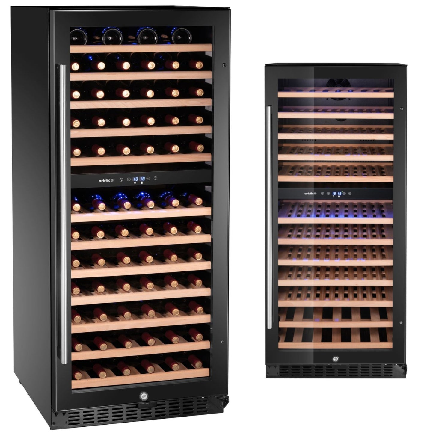Refrigerator Accessories – 2-zone wine cooler refrigerator for 124 bottles, - Carlat