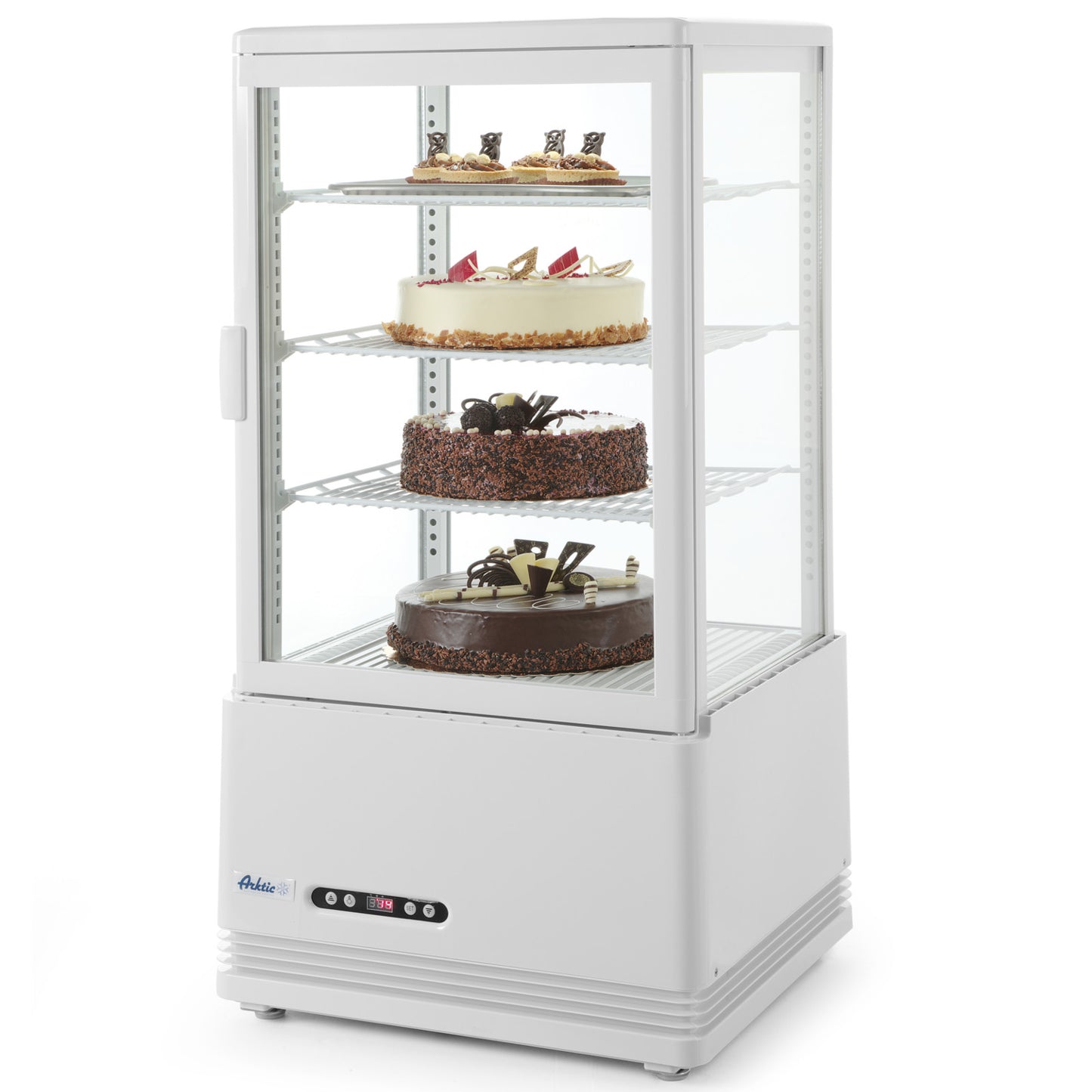 Refrigerator Accessories – Adjustable glass refrigerated display cabinet 68L 3 - Carlat