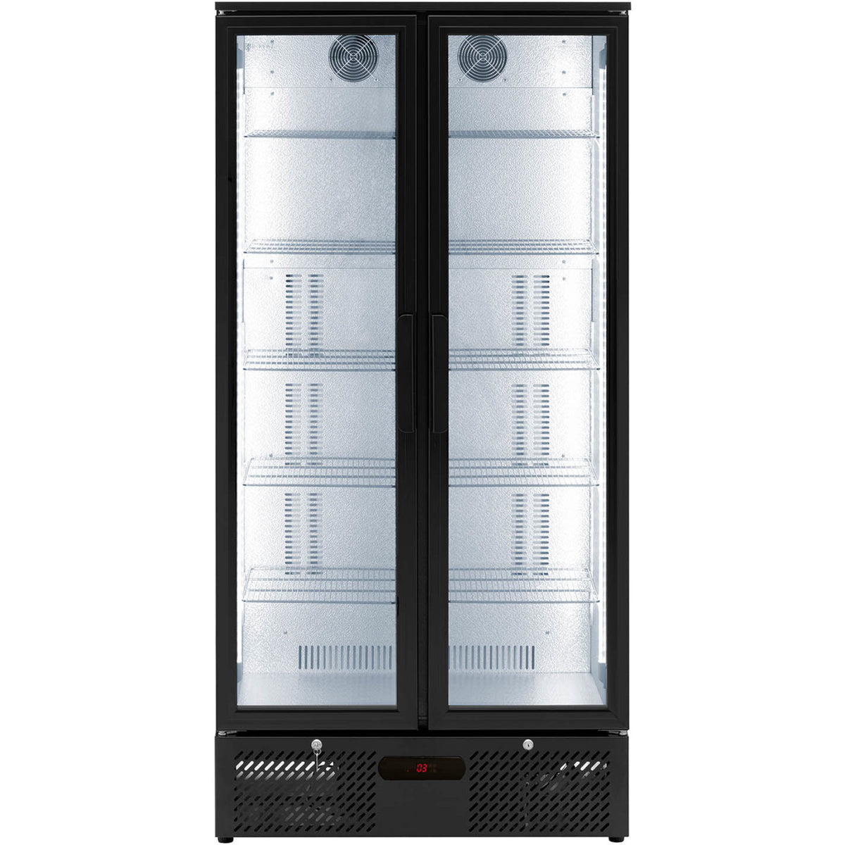 Refrigerator Accessories – Bar fridge for drinks, 2-door, glass, 458 - Carlat