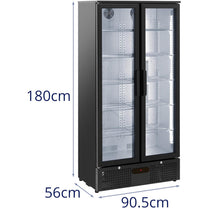 Refrigerator Accessories – Bar fridge for drinks, 2-door, glass, 458 - Carlat