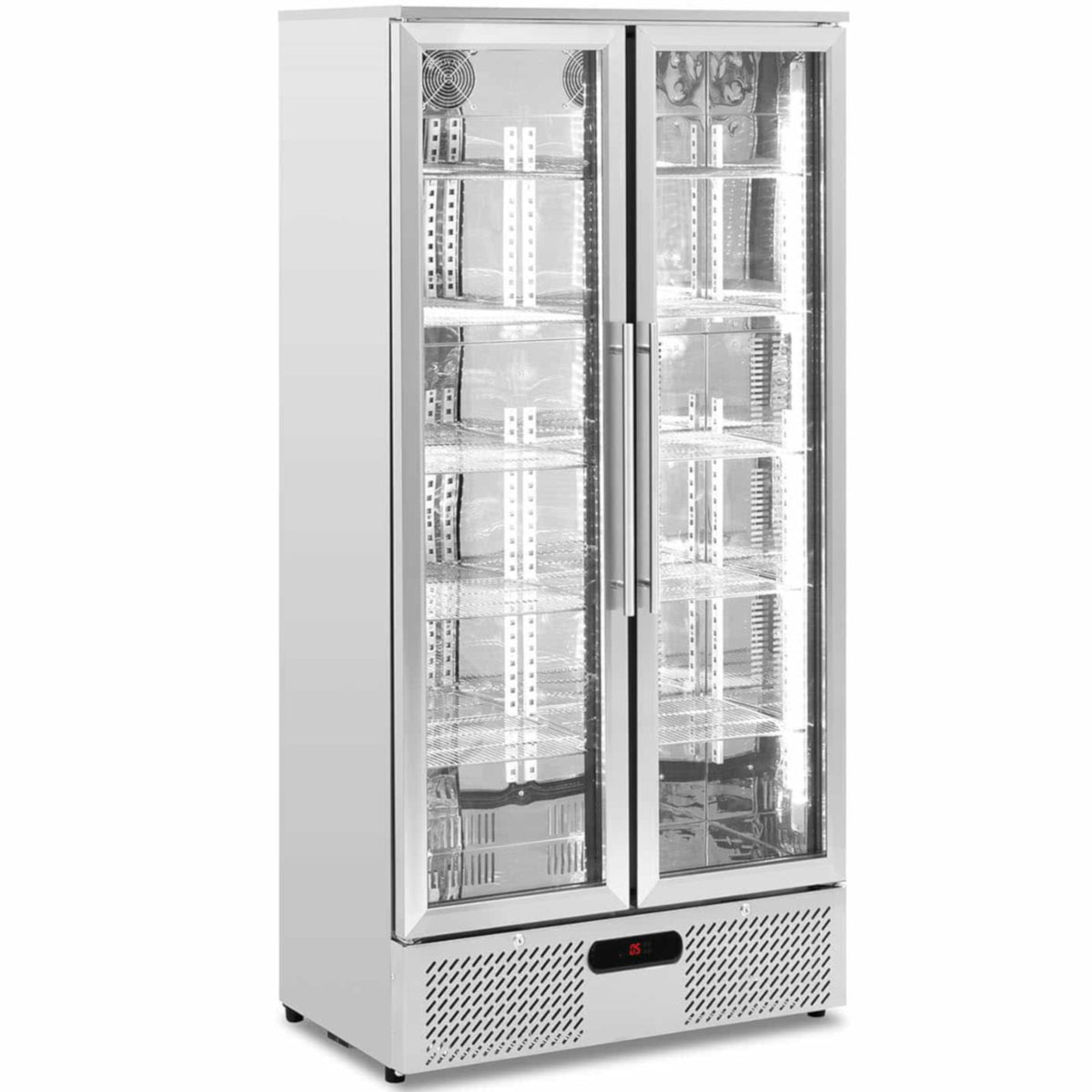 Refrigerator Accessories – Bar fridge for drinks, 2-door, glass, 458 - Carlat