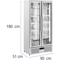 Refrigerator Accessories – Bar fridge for drinks, 2-door, glass, 458 - Carlat