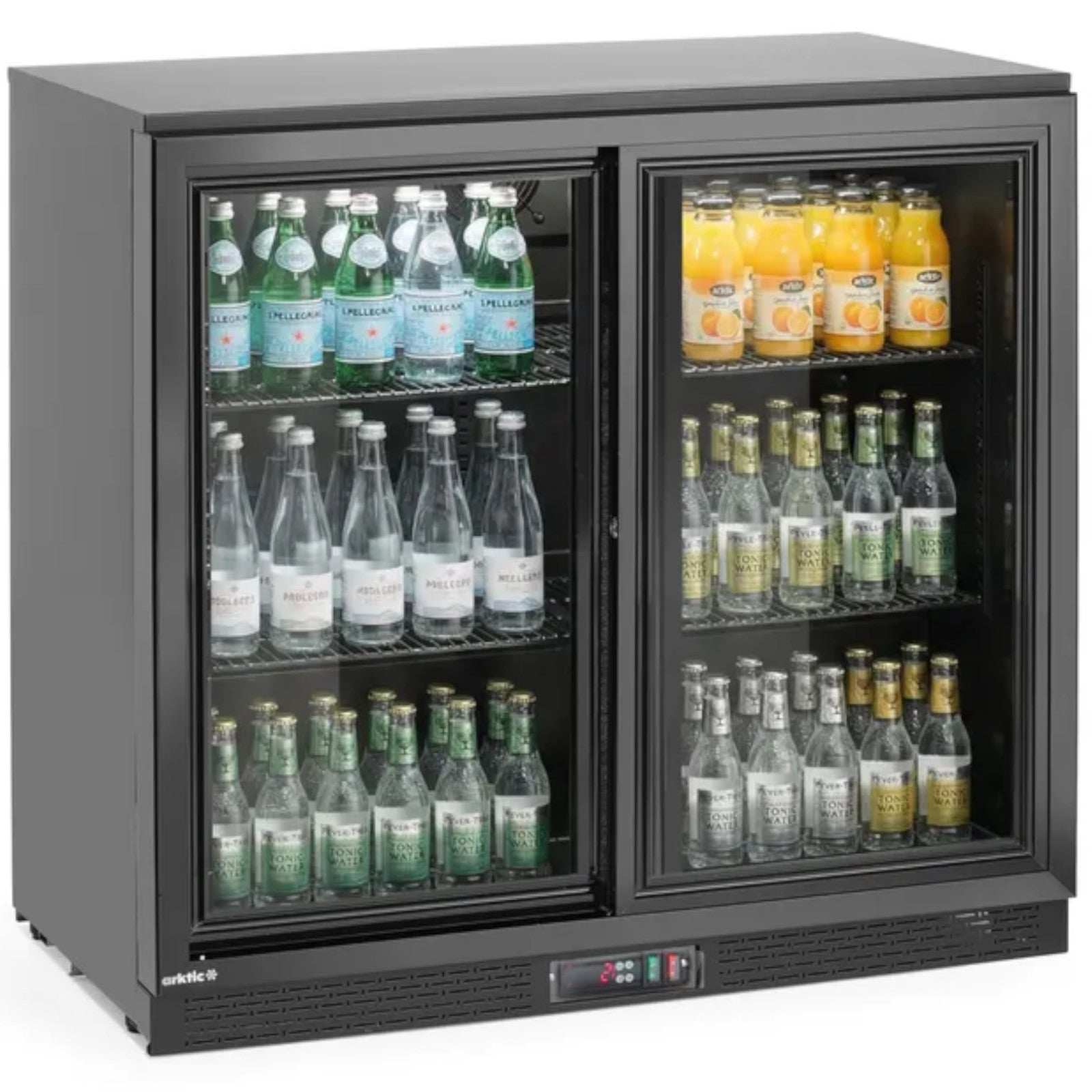 Refrigerator Accessories – Bar refrigerator with 2 sliding doors LED - Carlat