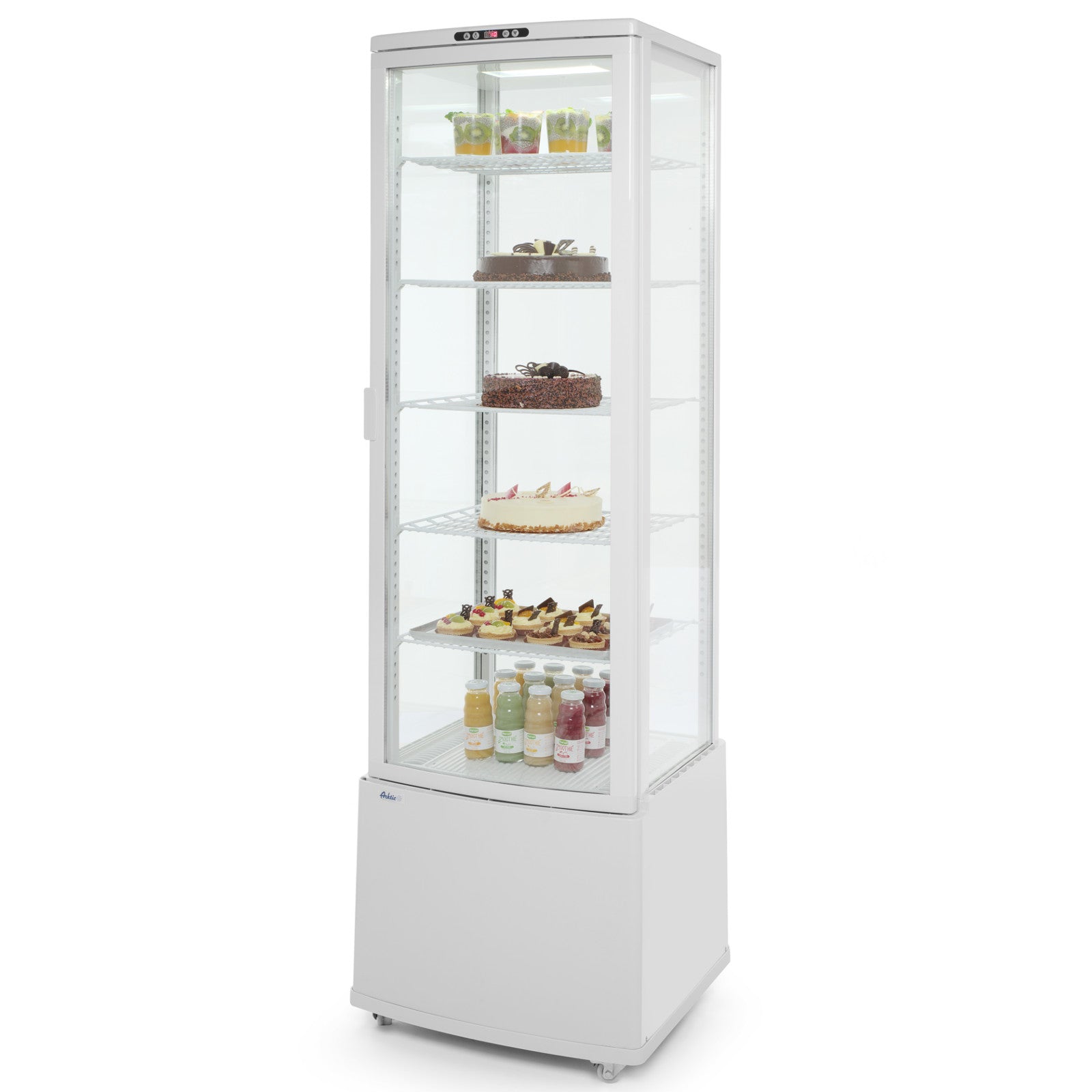 Refrigerator Accessories – Glass refrigerated display cabinet 280L 5 shelves - Carlat