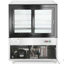 Refrigerator Accessories – Refrigerated glass display cabinet, 2 shelves, 300 - Carlat