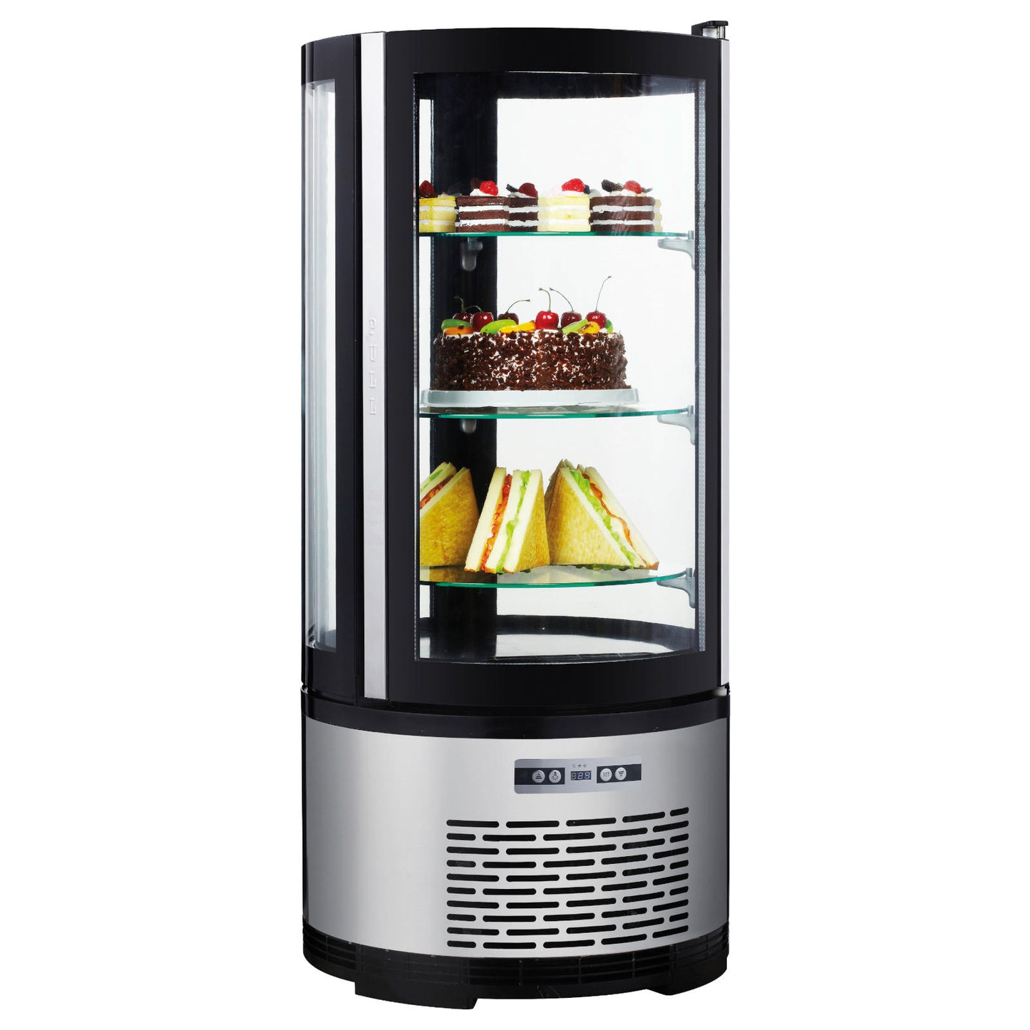 Refrigerator Accessories – Round confectionery refrigerated display cabinet with 3 - Carlat