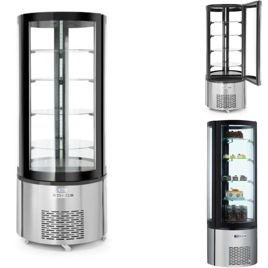 Refrigerator Accessories – Round confectionery refrigerated display cabinet with 4 - Carlat