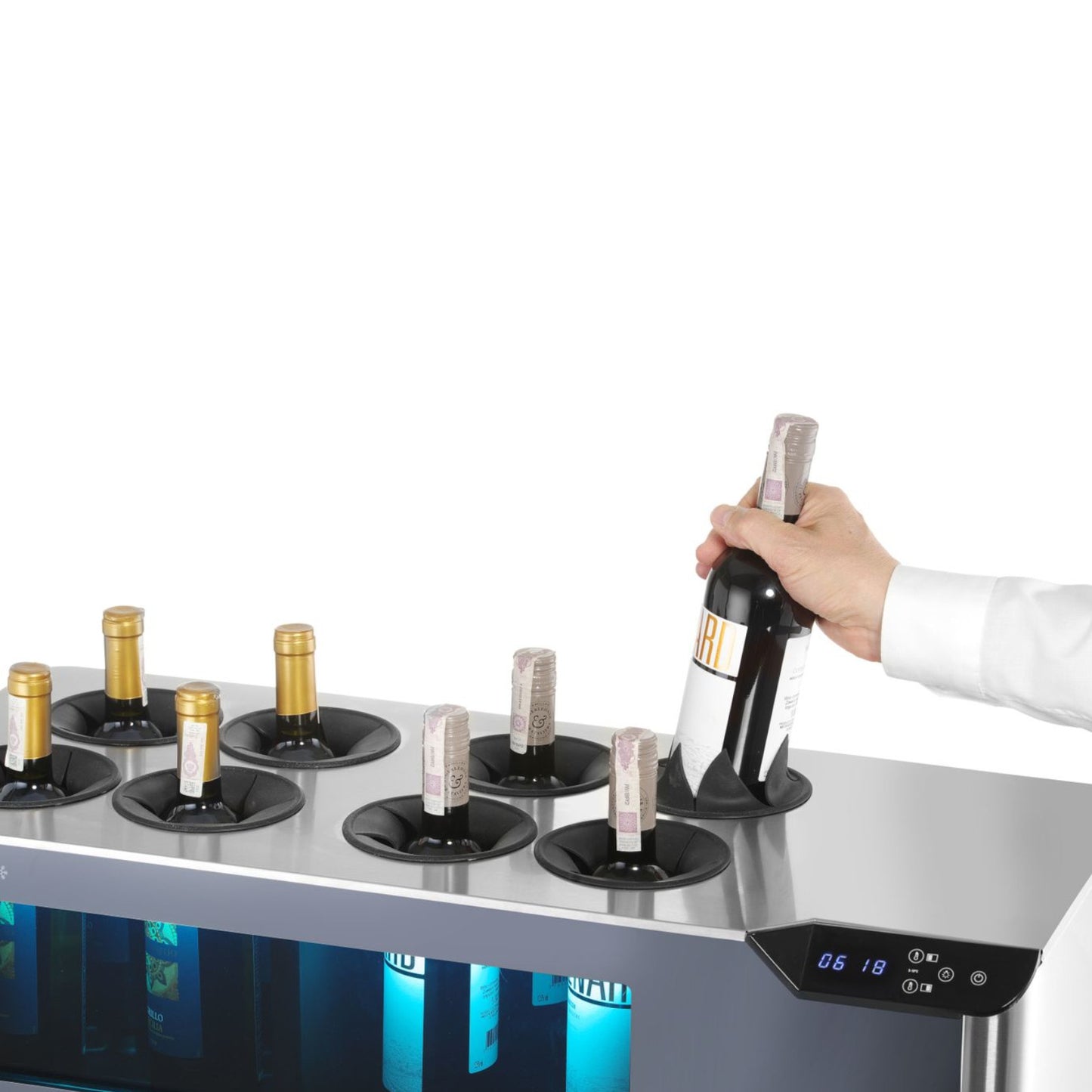 Refrigerator Accessories – Two-zone adjustable wine cooler for 8 bottles, - Carlat