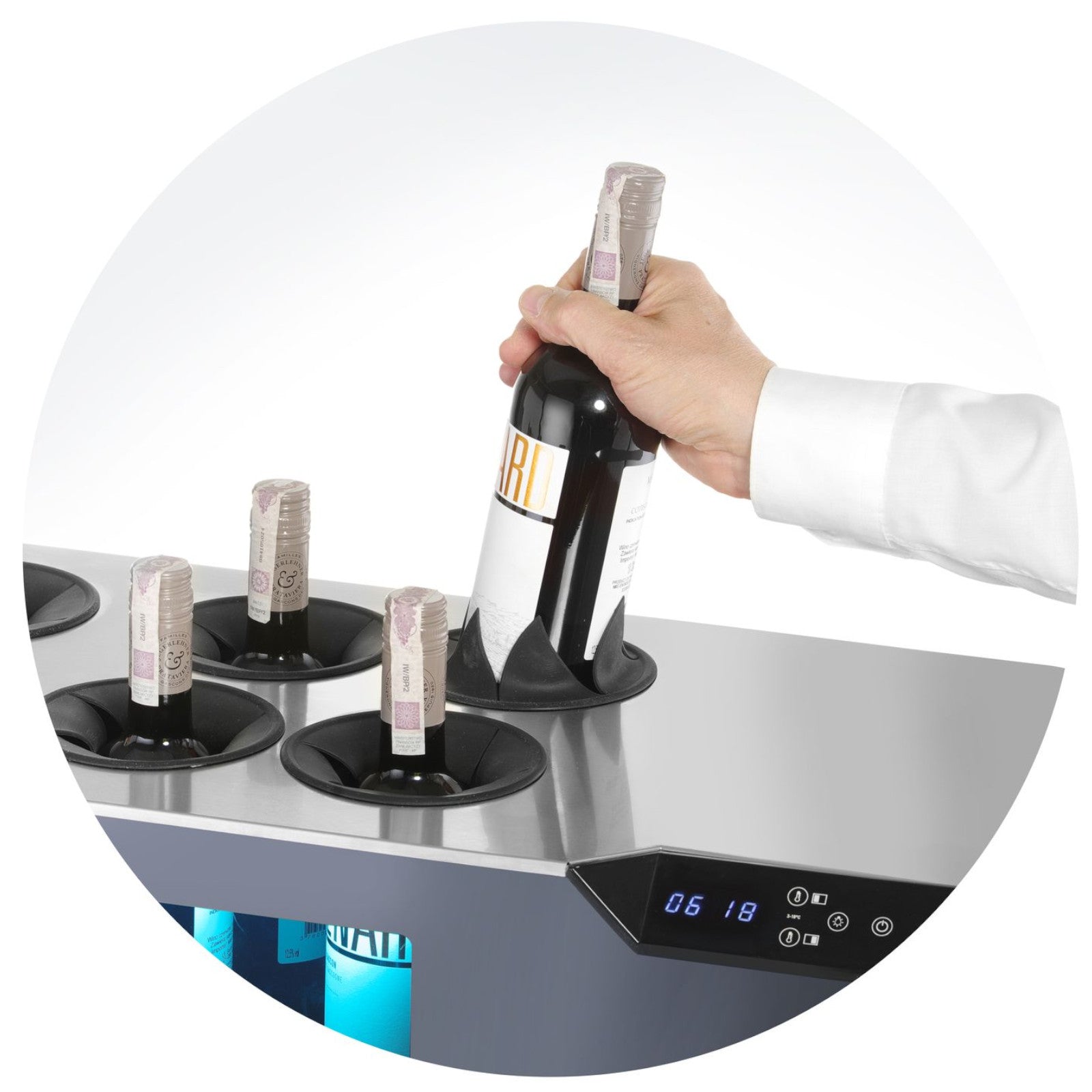 Refrigerator Accessories – Two-zone adjustable wine cooler for 8 bottles, - Carlat
