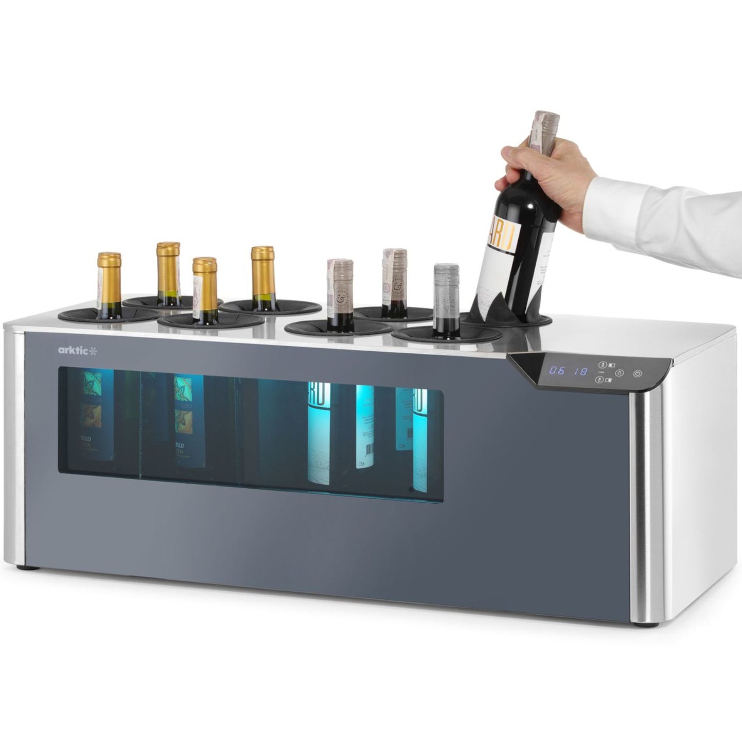 Refrigerator Accessories – Two-zone adjustable wine cooler for 8 bottles, - Carlat