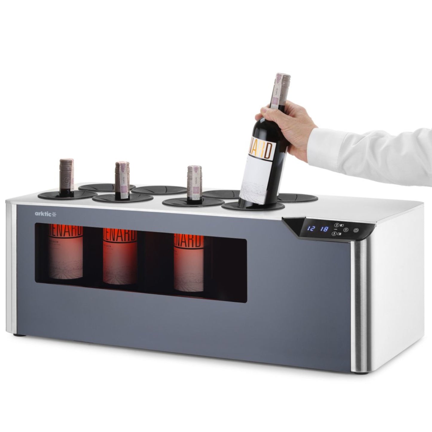 Refrigerator Accessories – Two-zone adjustable wine cooler for 8 bottles, - Carlat