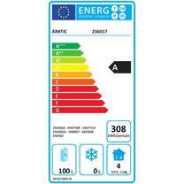 Refrigerator cabinet energy-saving stainless steel 0-8C 200 l 124 W Budget Line - Hendi 236017 - Carlat