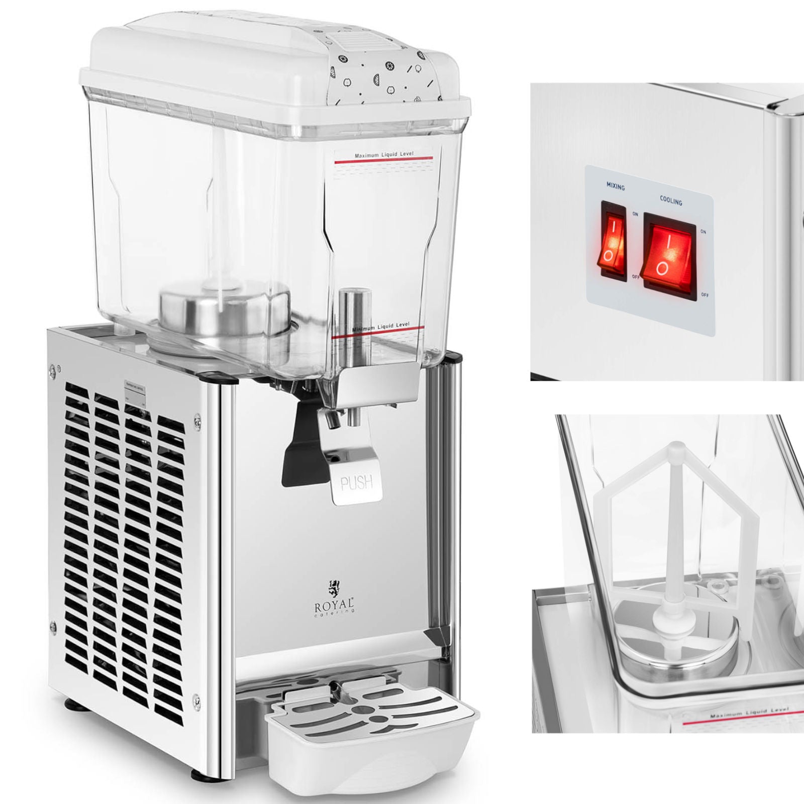 Refrigerators – Cooling dispenser for drinks, juices, cocktails with a - Carlat