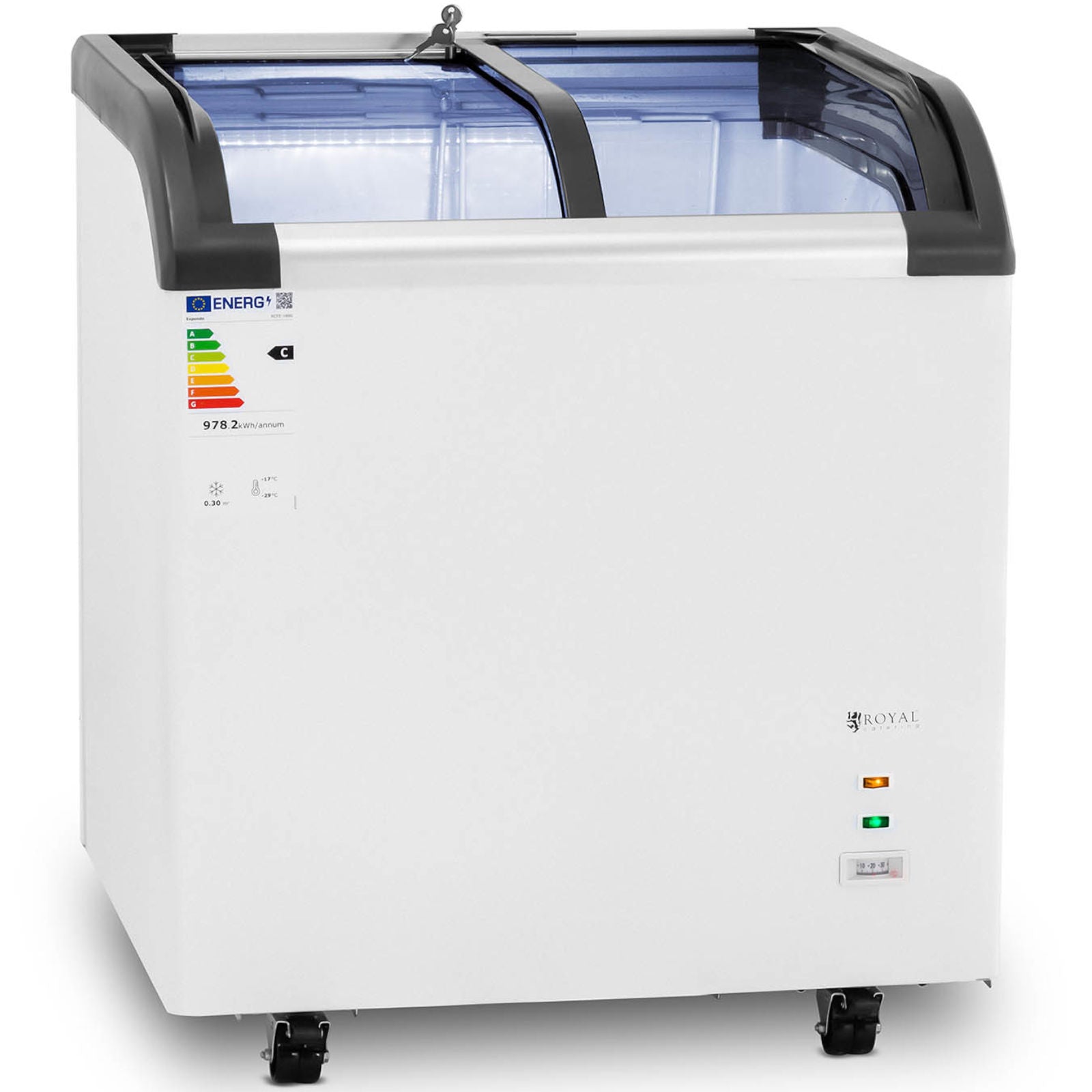 Refrigerators – Glass chest freezer for frozen ice cream, 180 - Carlat