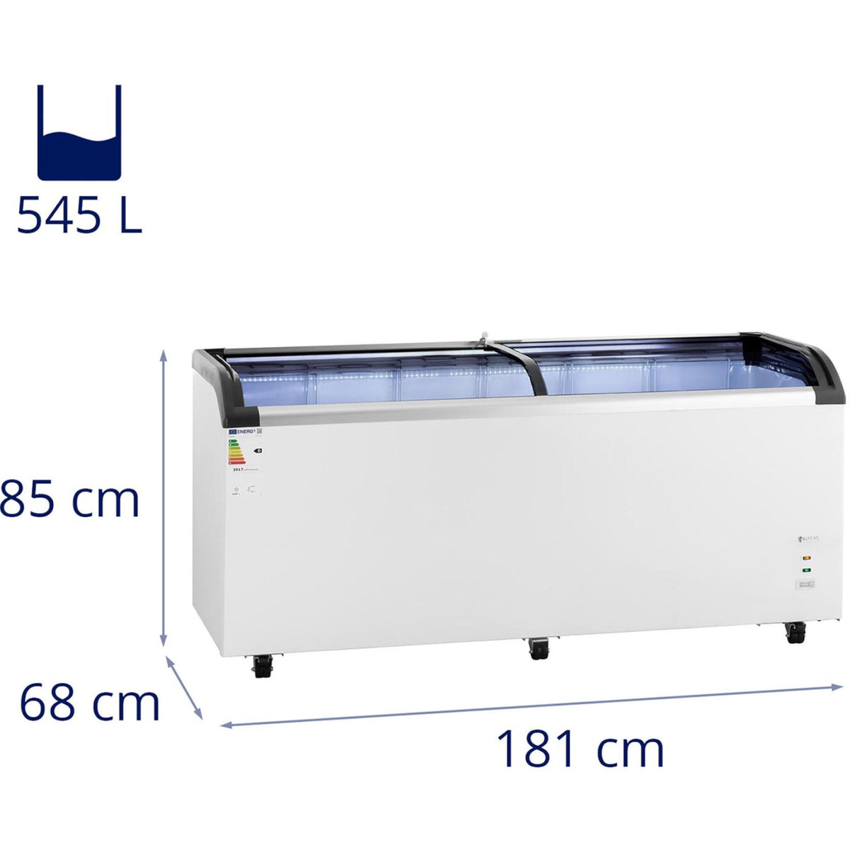 Refrigerators – Glass chest freezer for frozen ice cream, 545 - Carlat