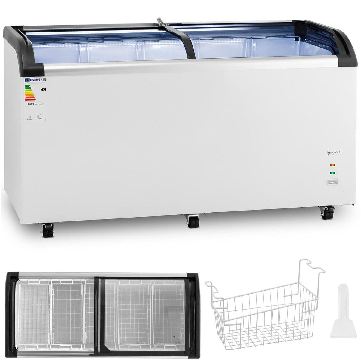 Refrigerators – Glass chest freezer for frozen ice cream, 545 - Carlat
