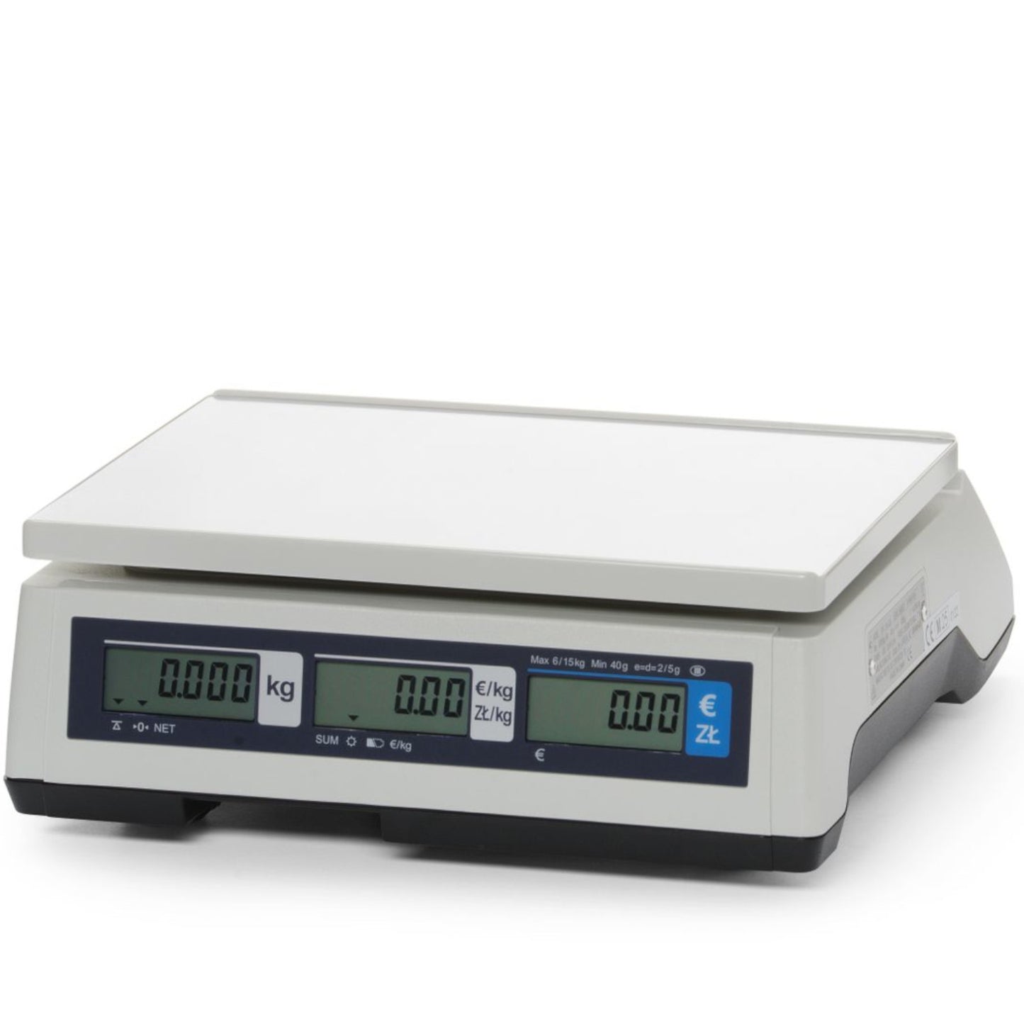 Retail – Commercial calculation scale with legalization up to 15 - Carlat