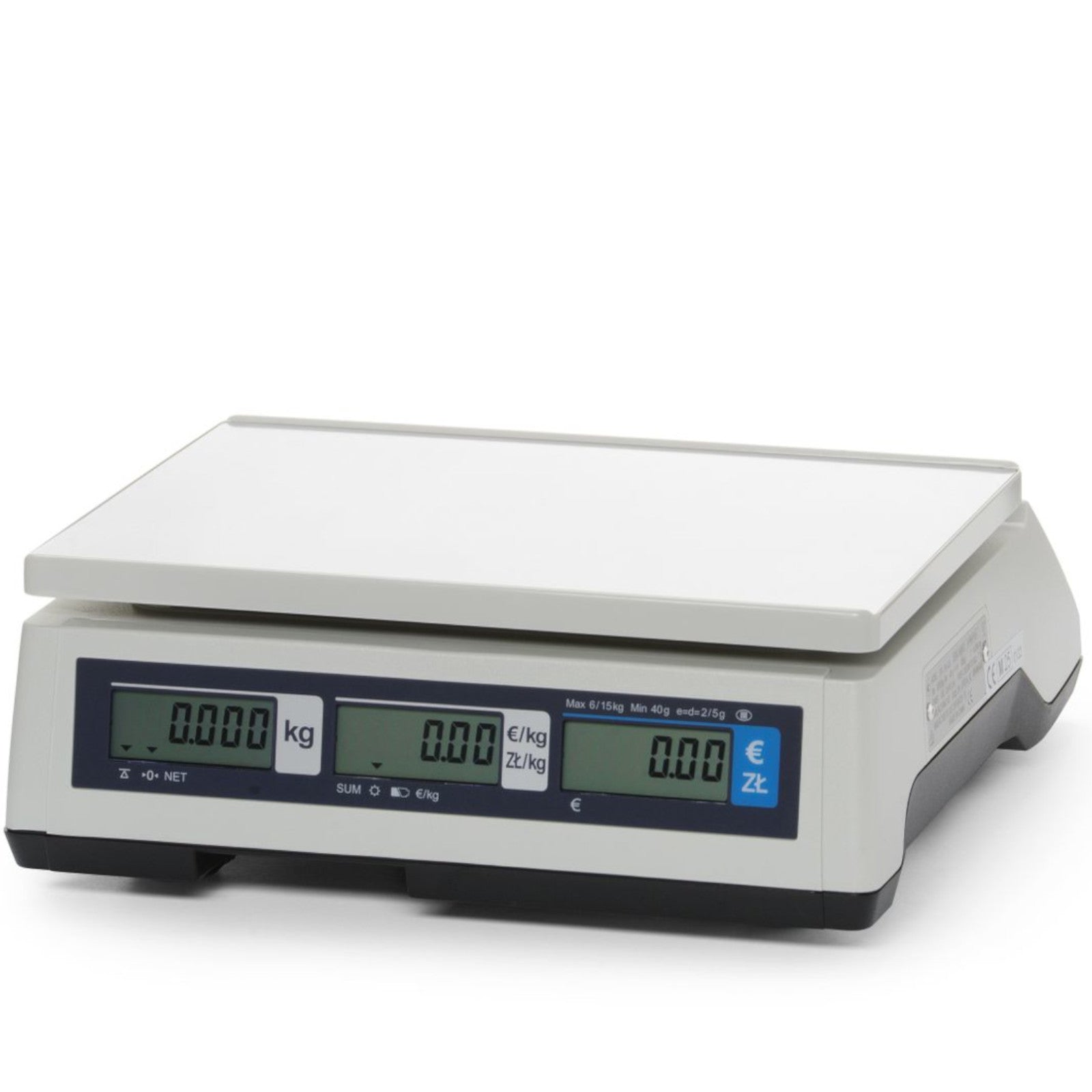 Retail – Commercial calculation scale with legalization up to 15 - Carlat