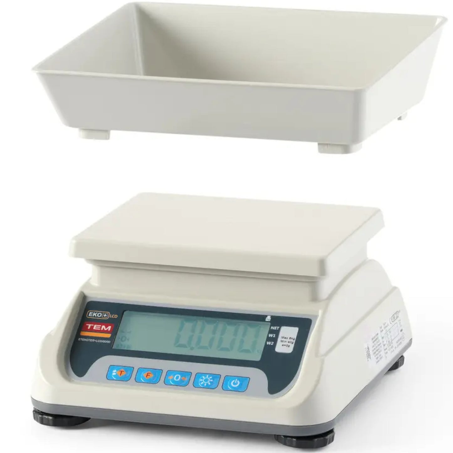 Retail – Commercial kitchen scale with verification M LCD RS232 - Carlat