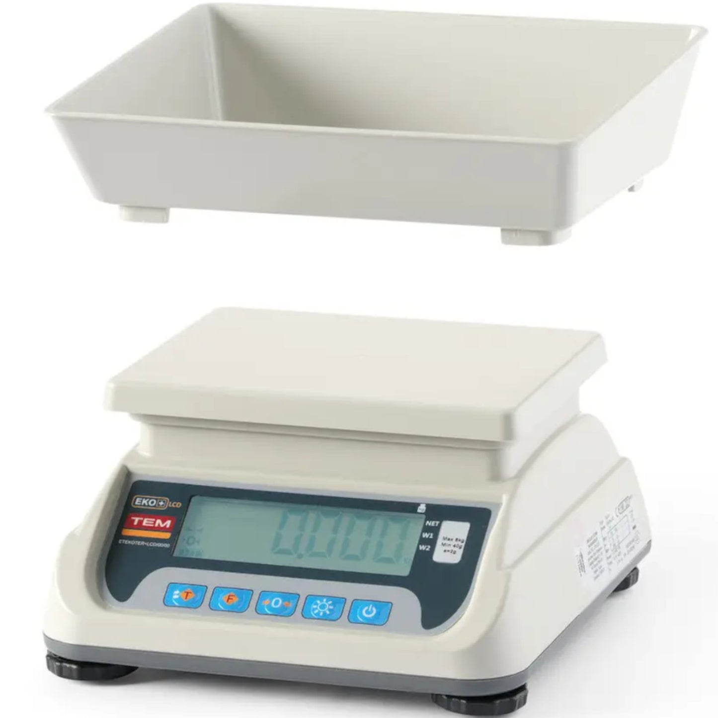 Retail – Commercial kitchen scale with verification M LCD RS232 - Carlat