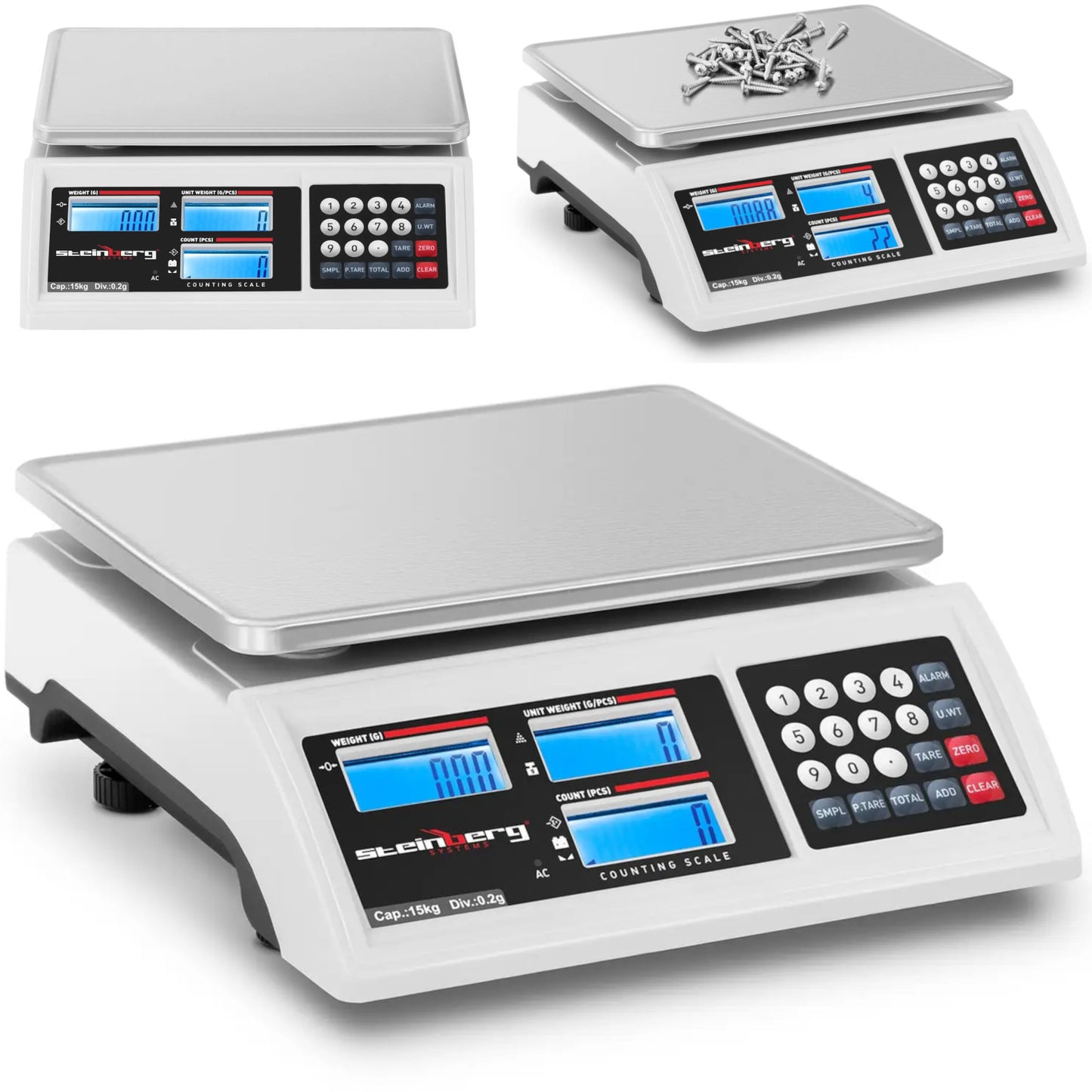 Retail – Commercial shop scale counting LCD RS232 15000 g - Carlat