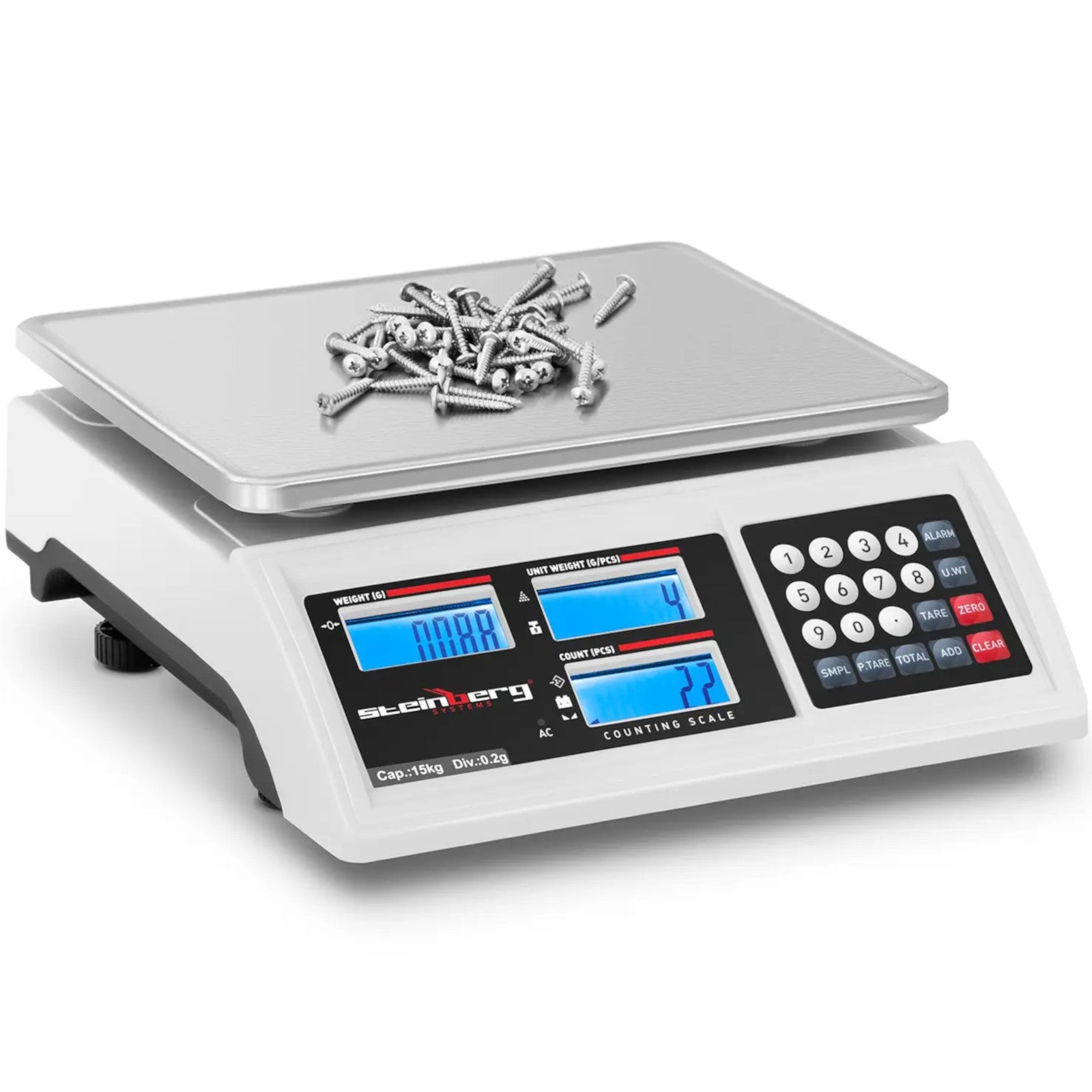 Retail – Commercial shop scale counting LCD RS232 15000 g - Carlat