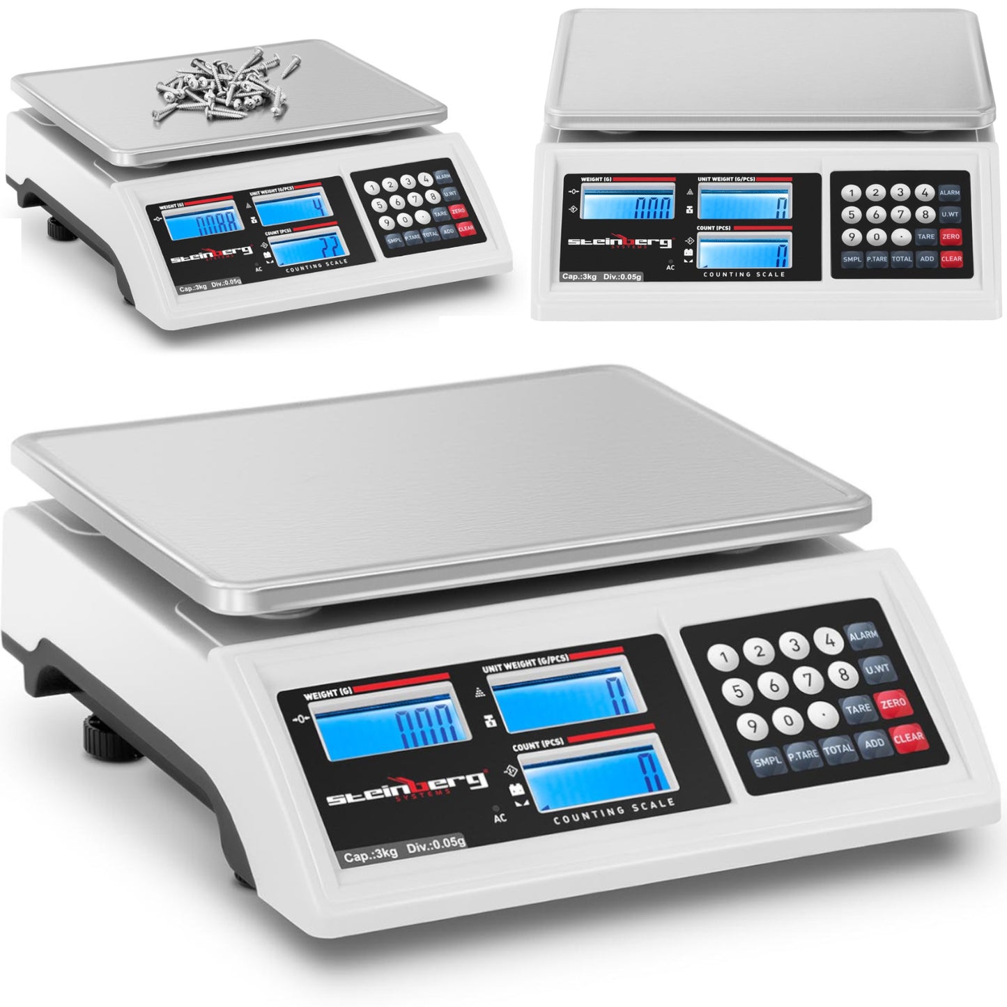 Retail – Commercial shop scale counting LCD RS232 3000 g - Carlat