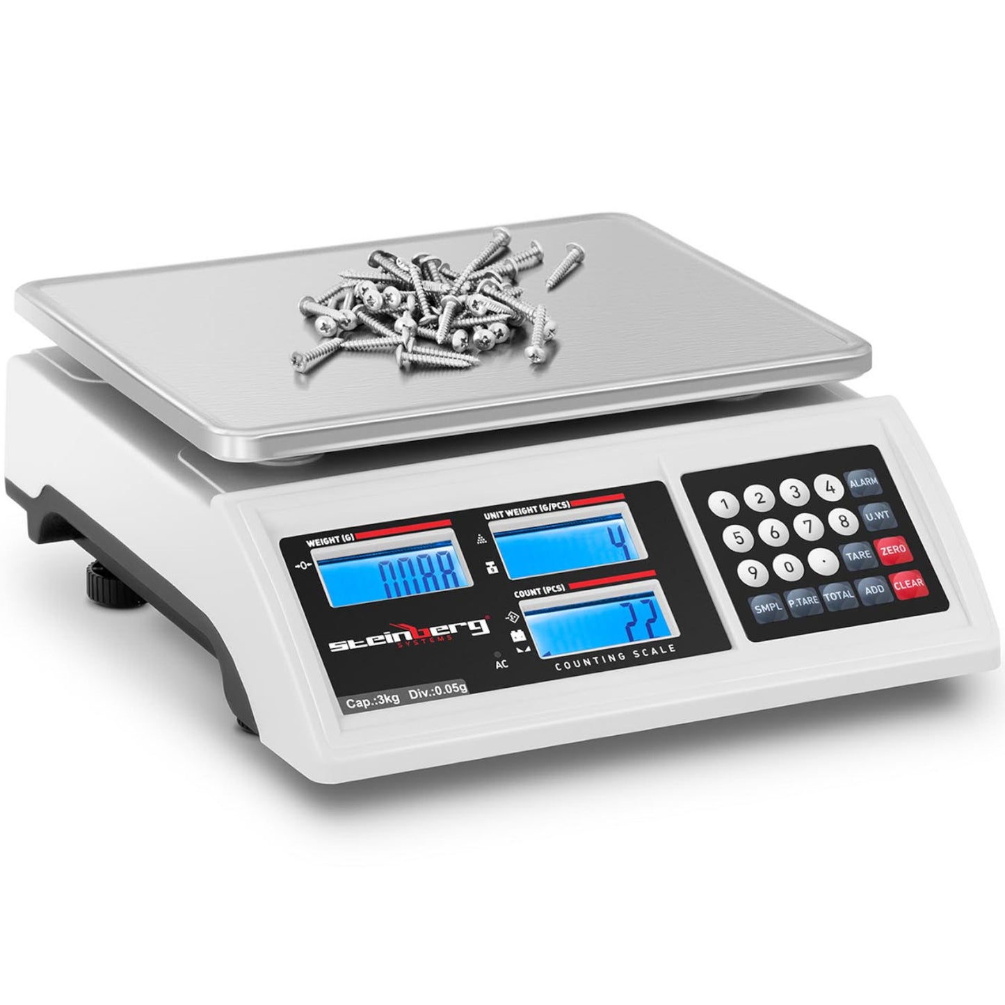 Retail – Commercial shop scale counting LCD RS232 3000 g - Carlat
