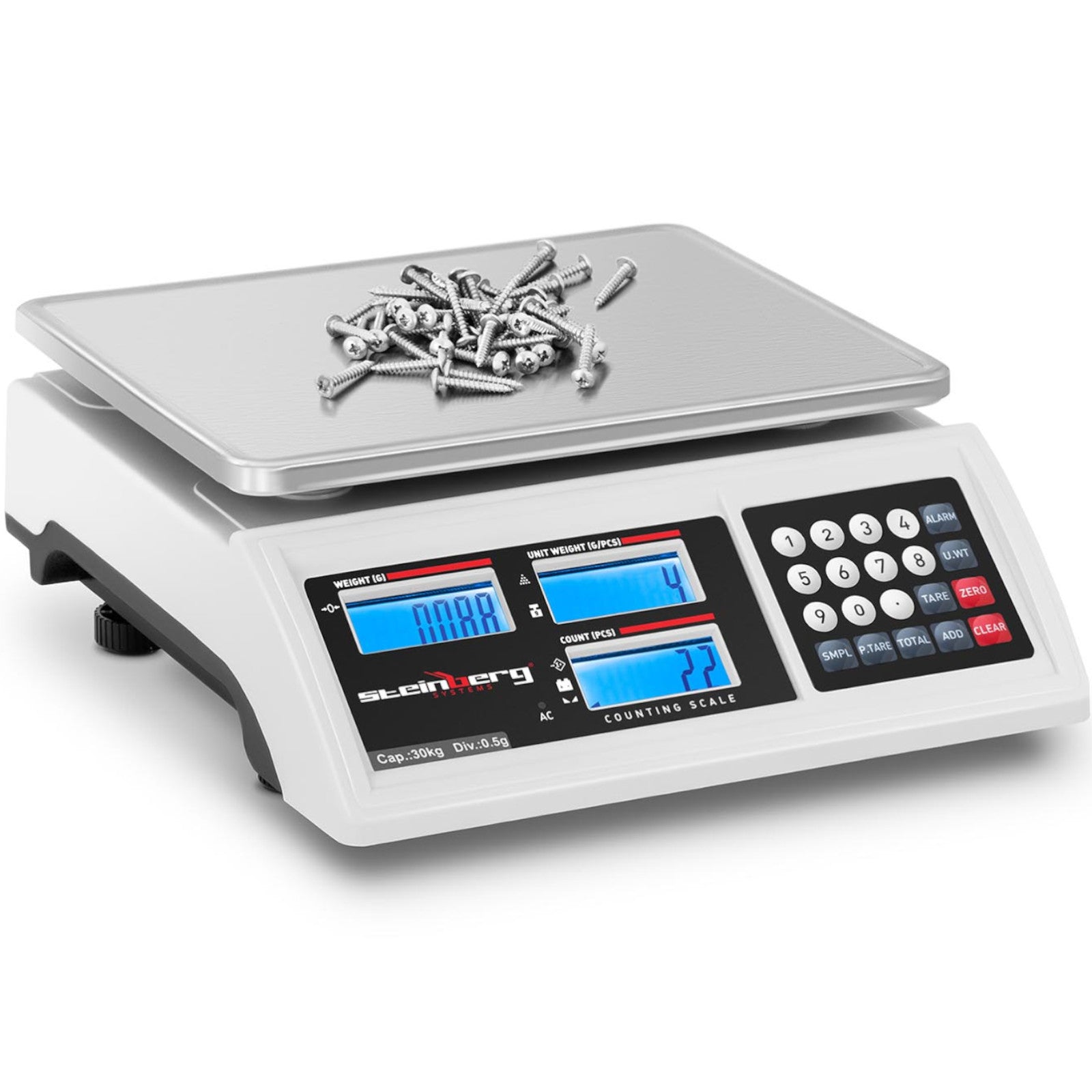Retail – Commercial shop scale counting LCD RS232 30000 g - Carlat