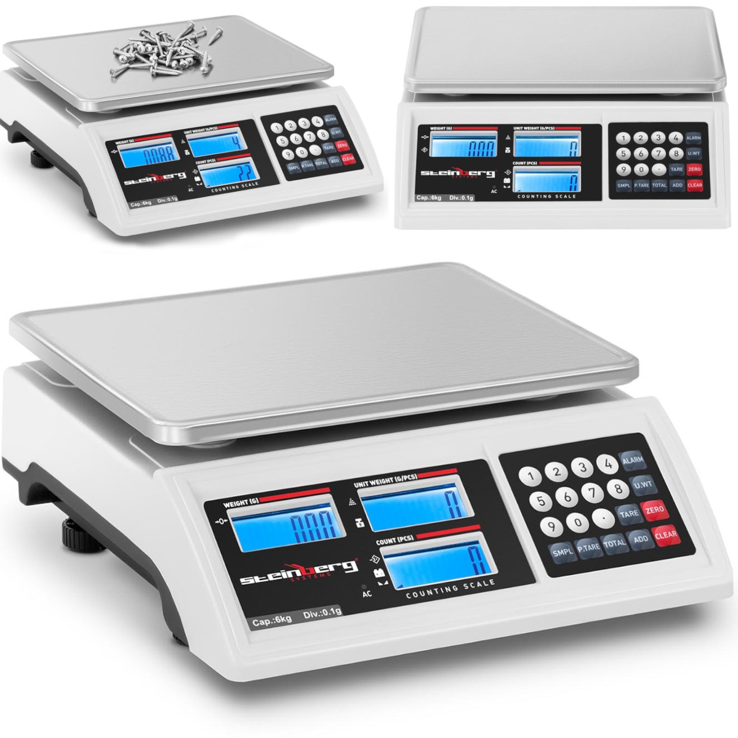Retail – Commercial shop scale counting LCD RS232 6000 g - Carlat