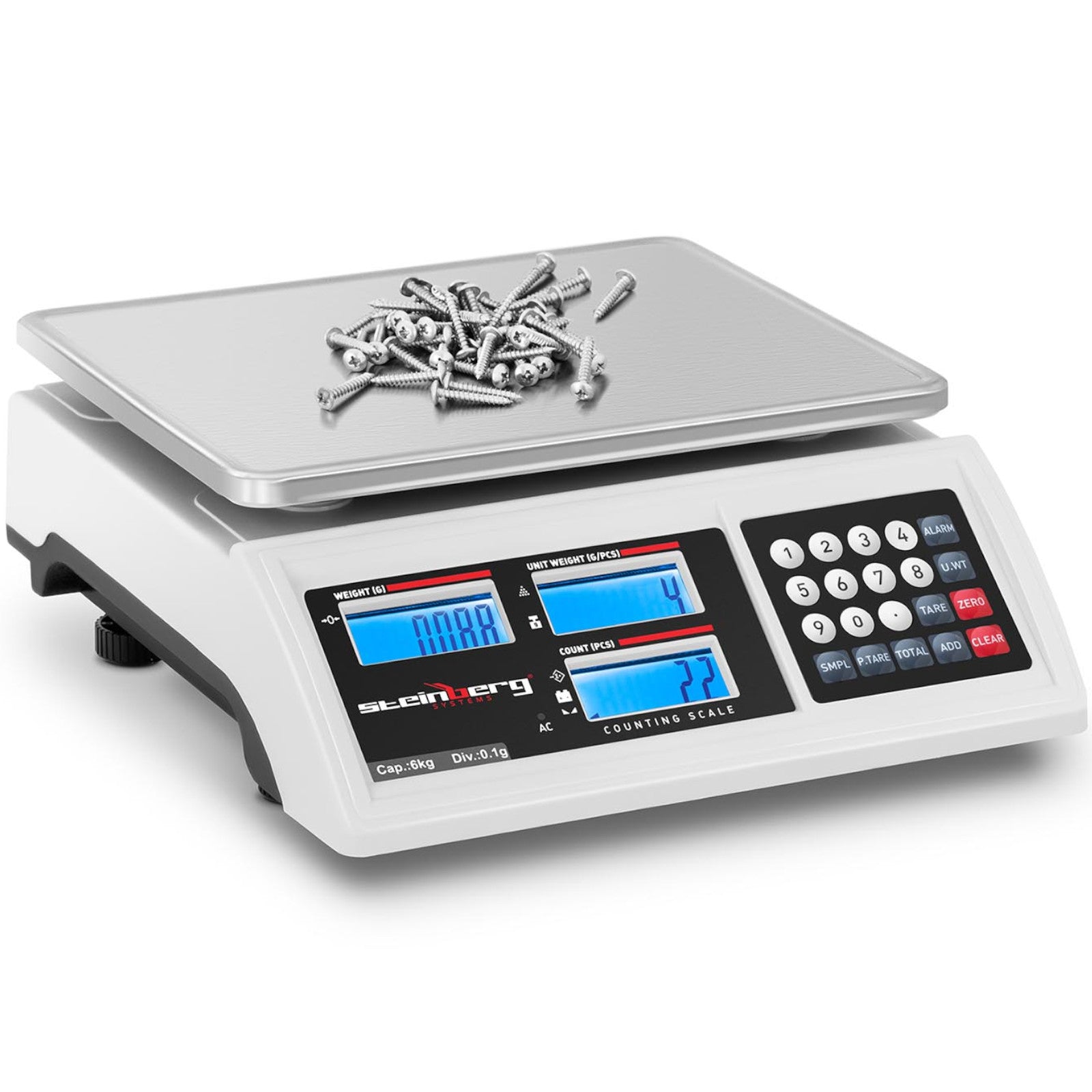 Retail – Commercial shop scale counting LCD RS232 6000 g - Carlat