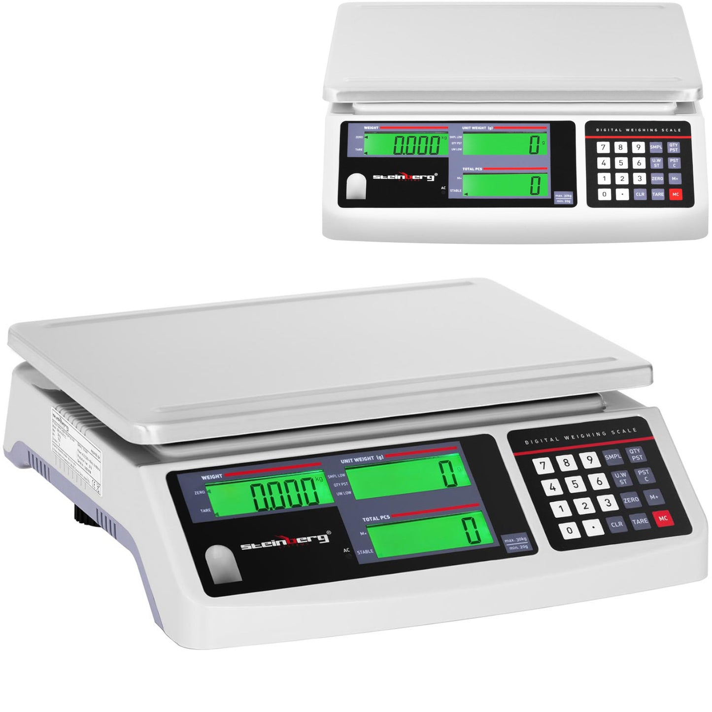 Retail – Commercial store scale counting LCD 30.5 x 22 - Carlat
