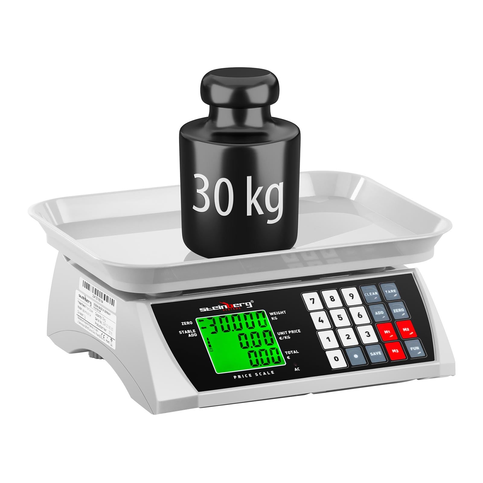 Retail – Counting grocery scale with memory and piece counting - Carlat