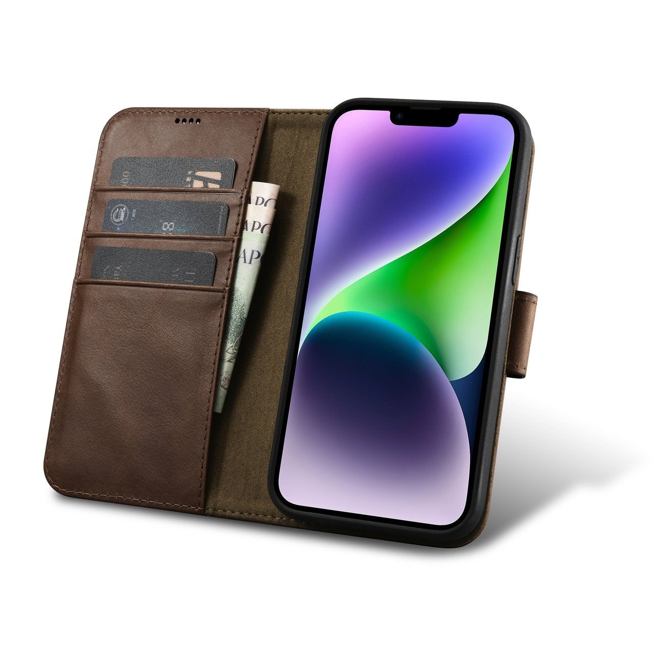 Retail Display Cases – 2in1 Leather Flip Cover iPhone 14 - Carlat